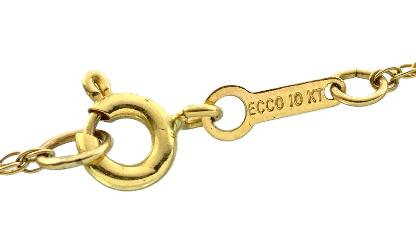 10K Yellow Gold Rope Chain Necklace ECCO 10K 20 in x 1mm AU220