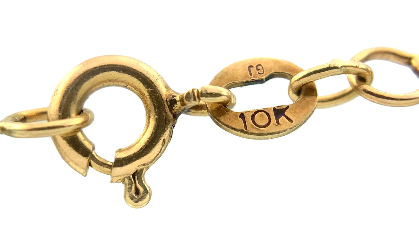 10K Yellow Gold Serpentine Link Chain Necklace 18 in x 1 mm AU221