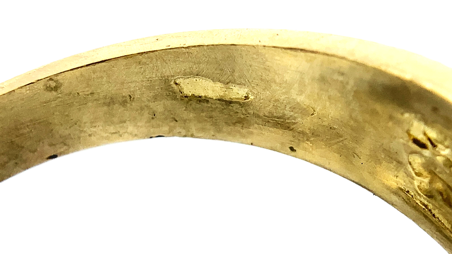 10K Yellow Gold Mens Nugget Ring Size: 8.75 AU245