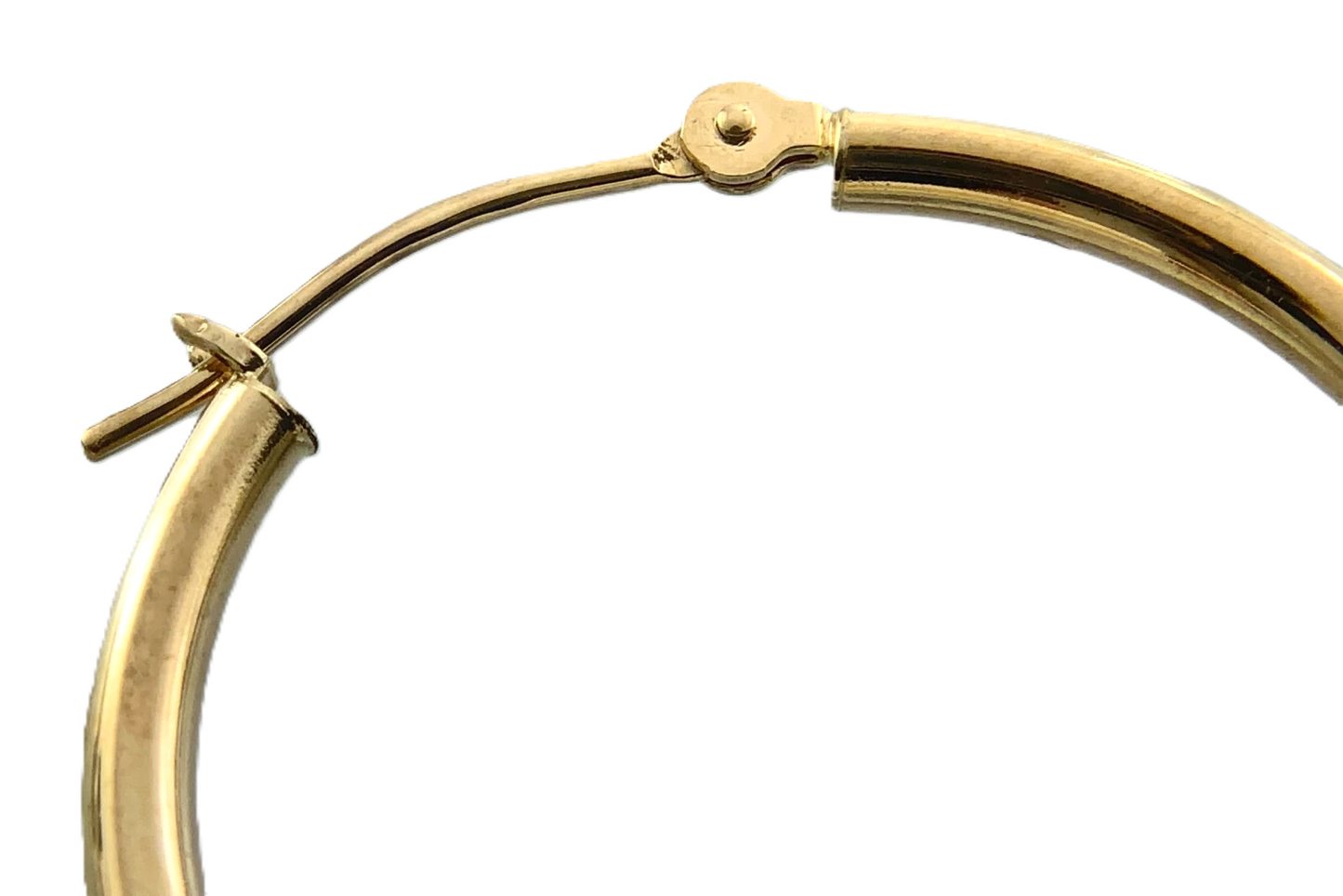 10K Yellow Gold Hoop Earrings With Elegant Floral Decor AU300