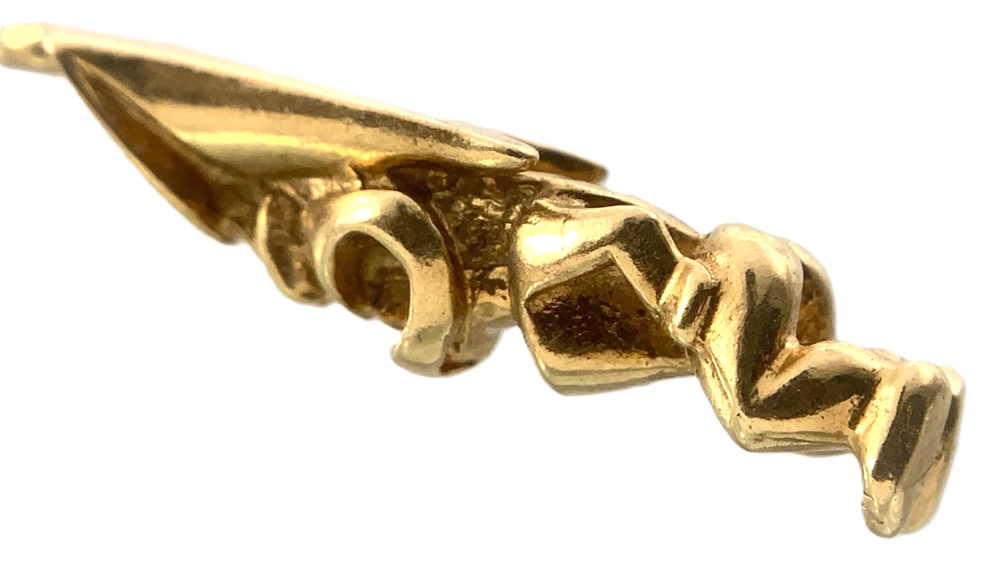 14K Yellow Gold Hawaiian Tiki God Pendant 3.5 grams AU307