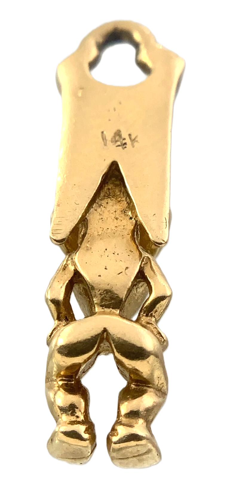 14K Yellow Gold Hawaiian Tiki God Pendant 3.5 grams AU307
