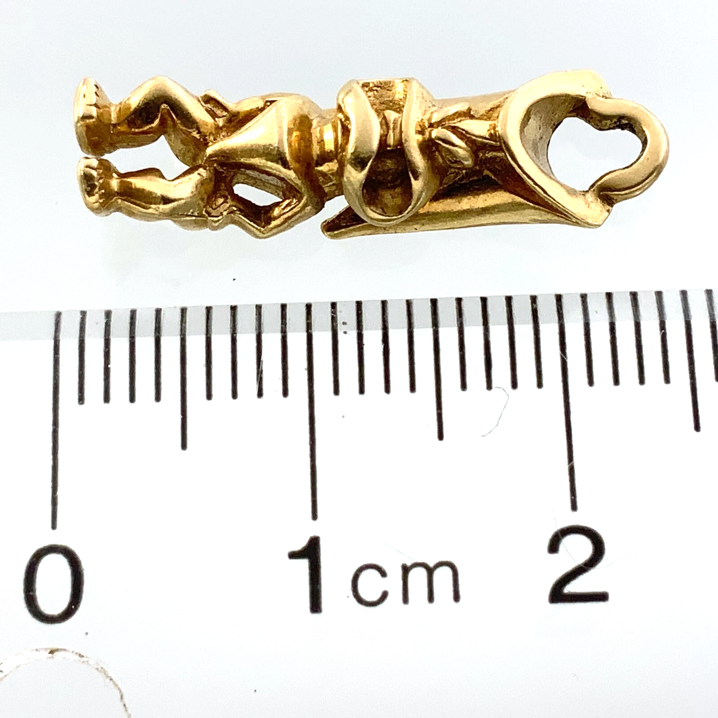 14K Yellow Gold Hawaiian Tiki God Pendant 3.5 grams AU307