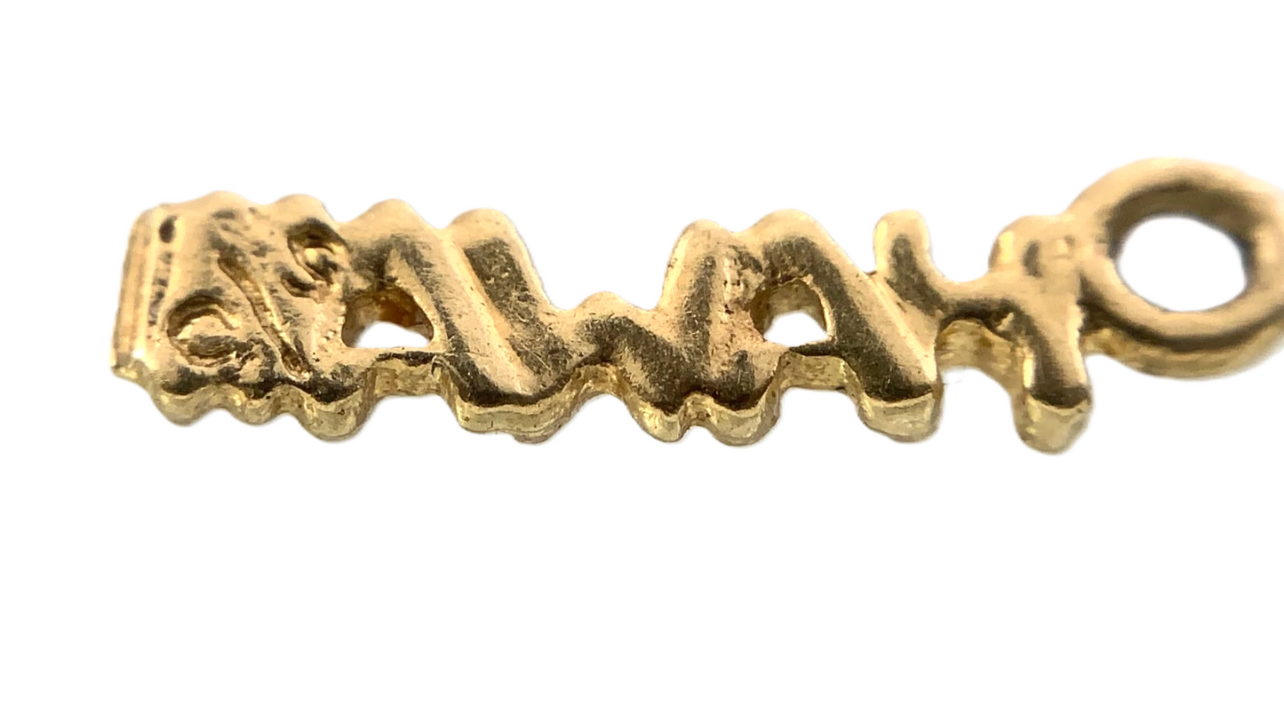 14K Yellow Gold Hawaii Pendant 0.2 grams AU308