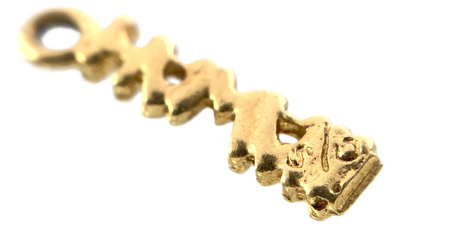 14K Yellow Gold Hawaii Pendant 0.2 grams AU308