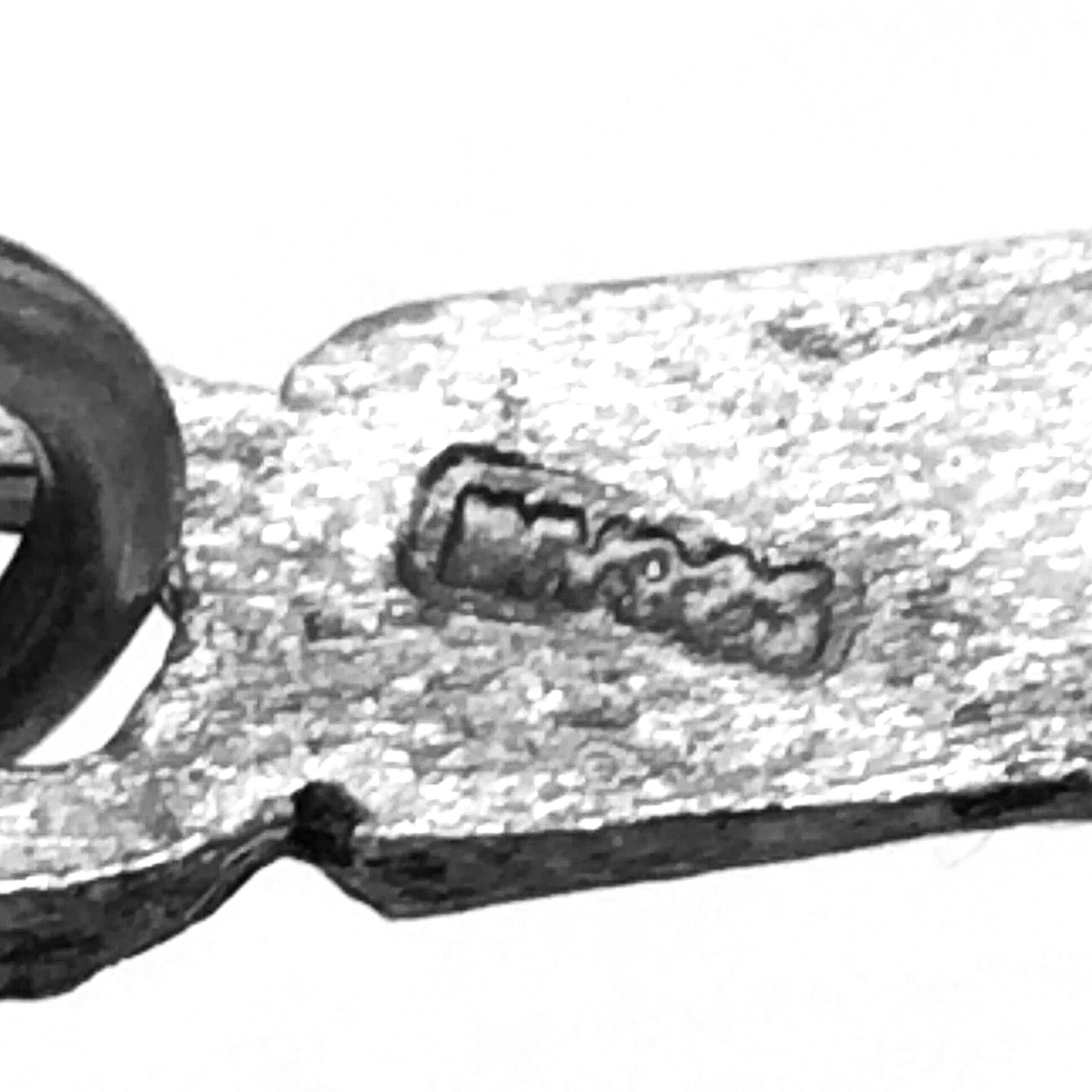 Christian Jesus Cross Catholic Etching 4.8 Grams 925 Silver Pendant B649