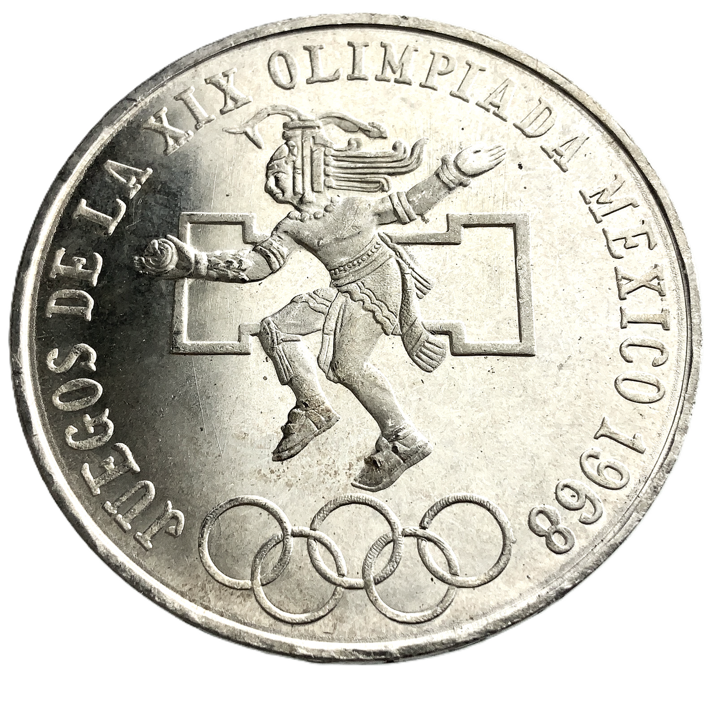 .52 ozt 1968 Mexico 25 Pesos Silver Coin