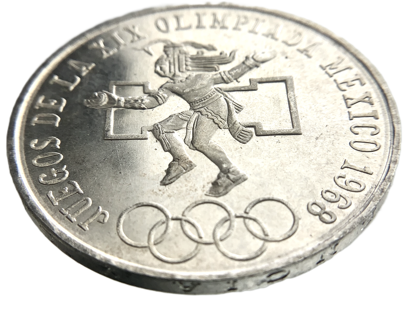 .52 ozt 1968 Mexico 25 Pesos Silver Coin