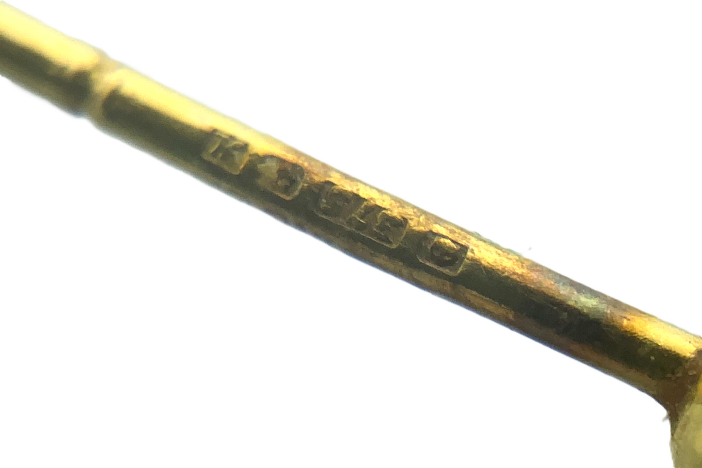 Elegant Iridescent Cubic Zirconia Earrings 9k Gold 375 BB780