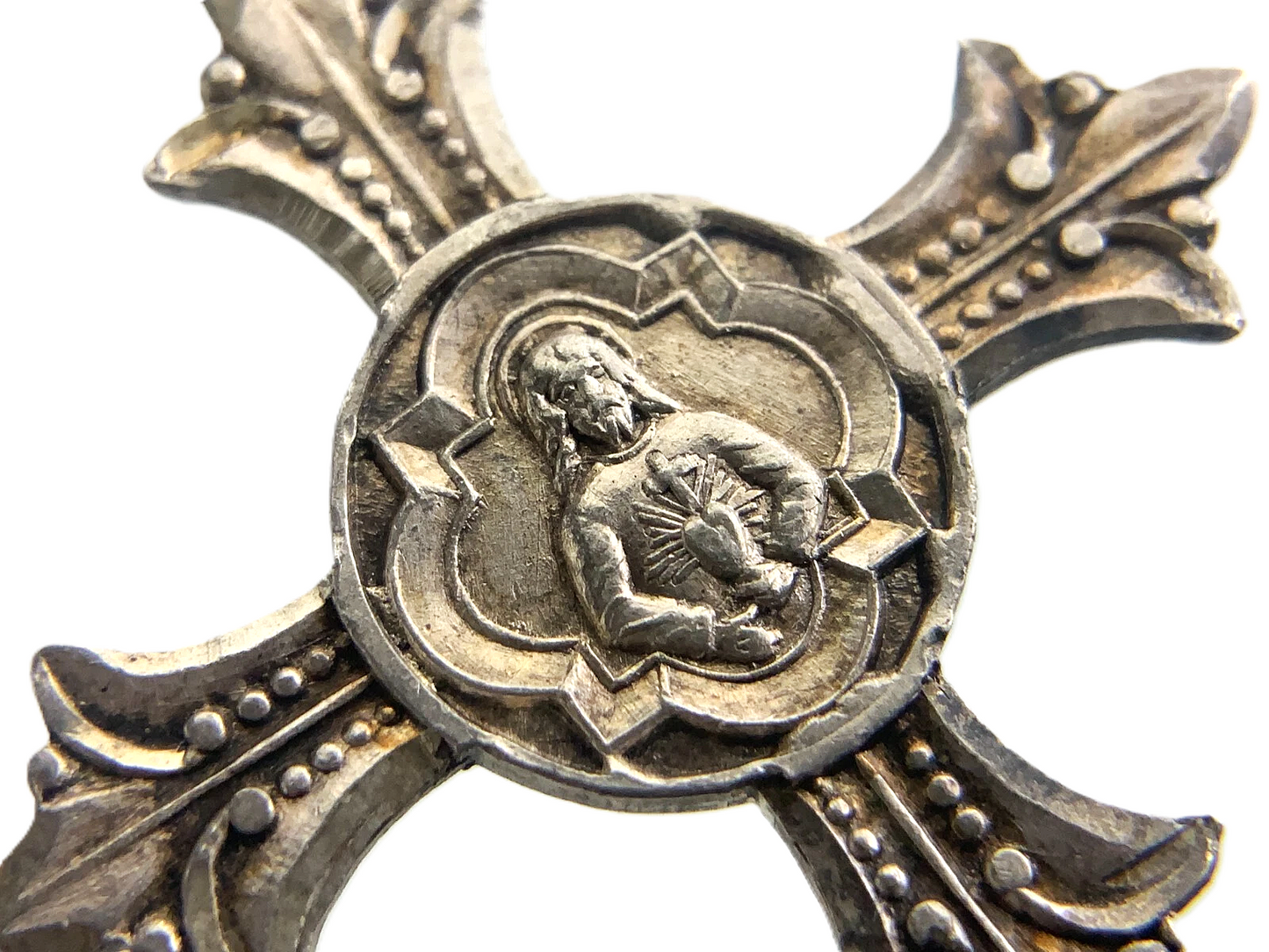 IHS Jesus Christ Holy Pendant Sterling Pin Apostolatus SS Cordis DD047