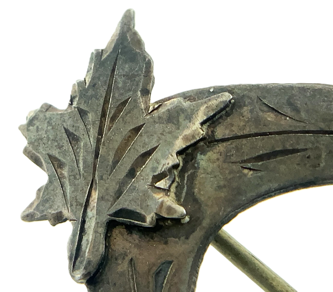 Vintage Sterling Silver Brooch Maple Leaf Fall Autumn Pin EE007