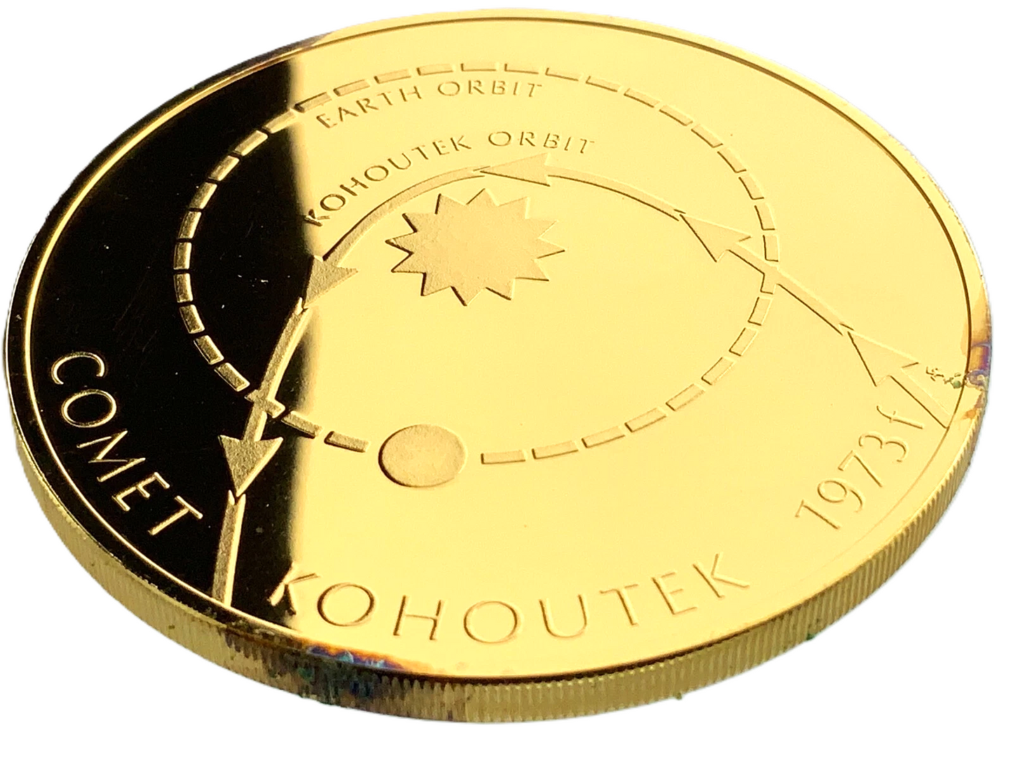 1.124 ozt Comet Kohoutek Silver Medal EE815