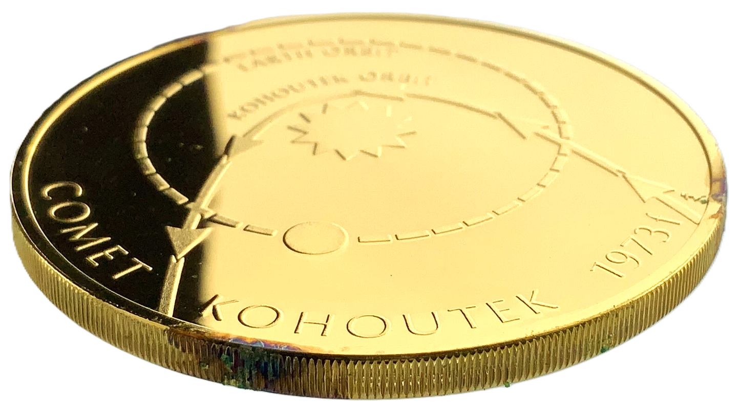 1.124 ozt Comet Kohoutek Silver Medal EE815