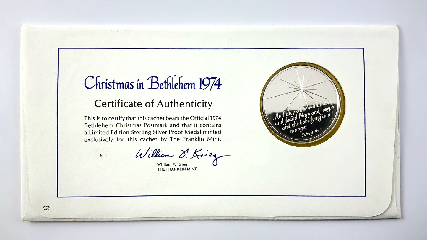 .737 ozt Christmas in Bethlehem Silver Medal
