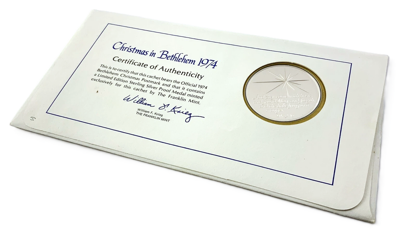 .737 ozt Christmas in Bethlehem Silver Medal
