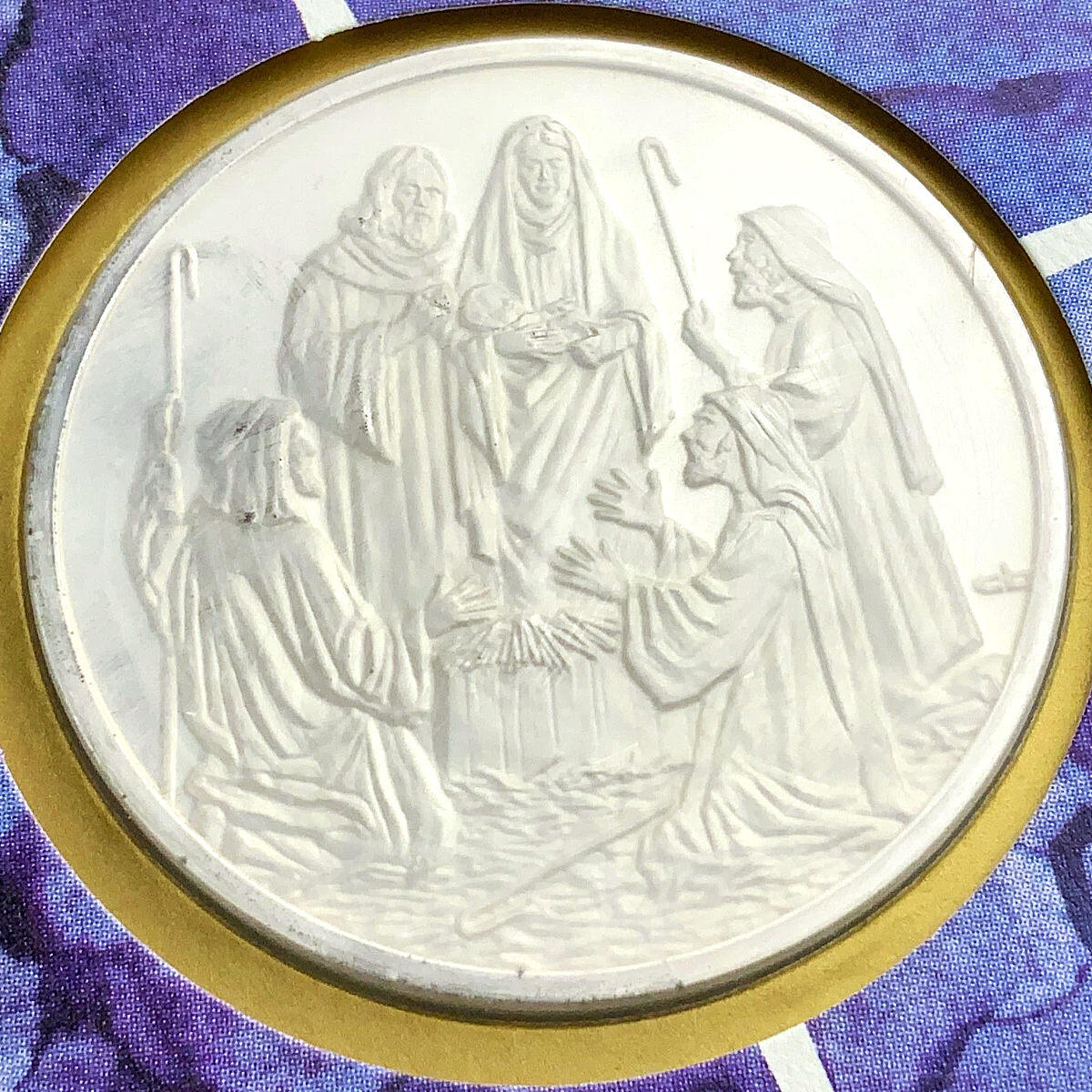 .737 ozt Christmas in Bethlehem Silver Medal