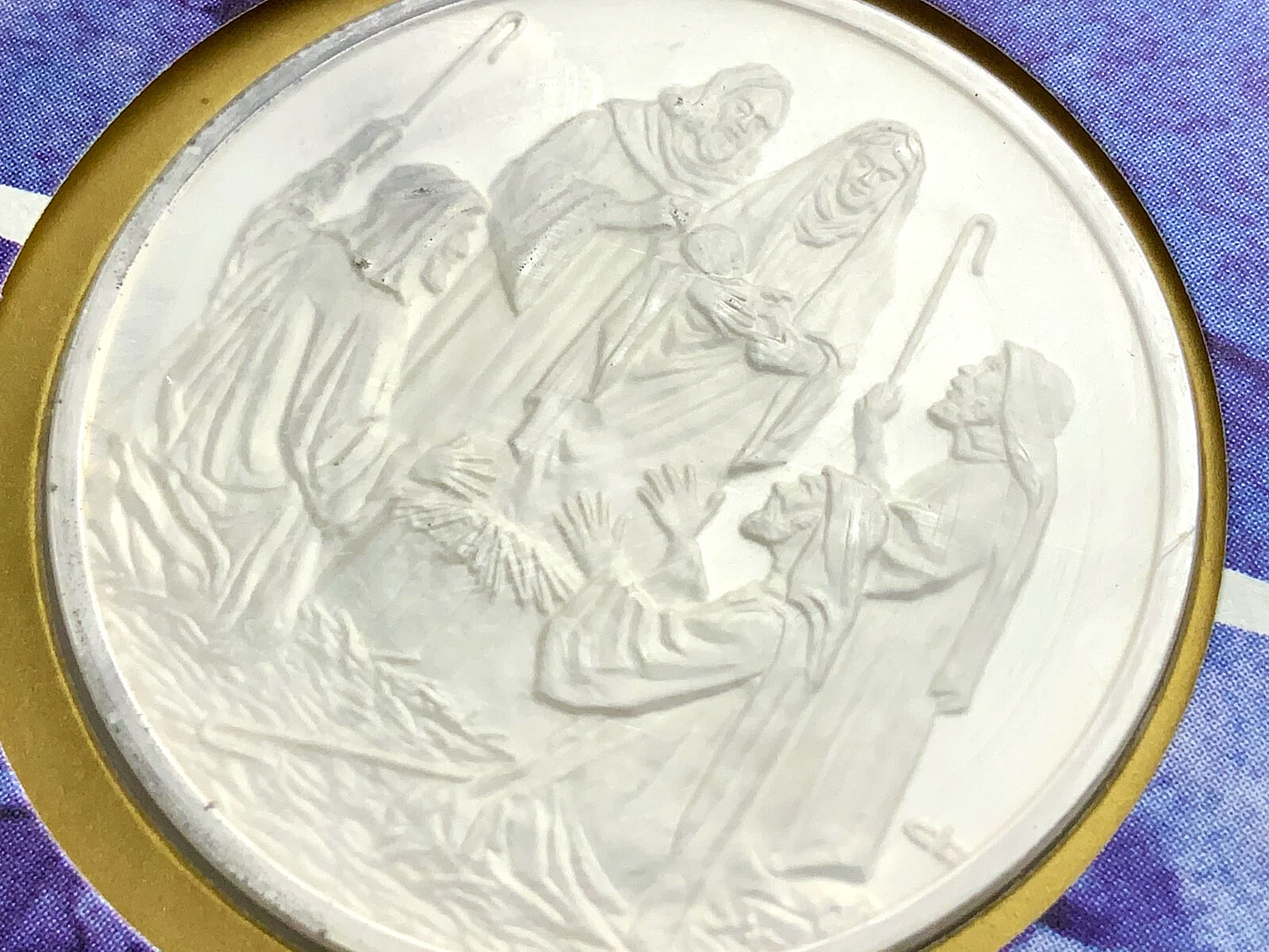 .737 ozt Christmas in Bethlehem Silver Medal