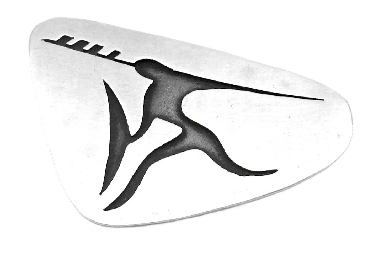 Modernist Mexican Sterling Silver APL Taxco Mexico Ladies Brooch Pinback G779