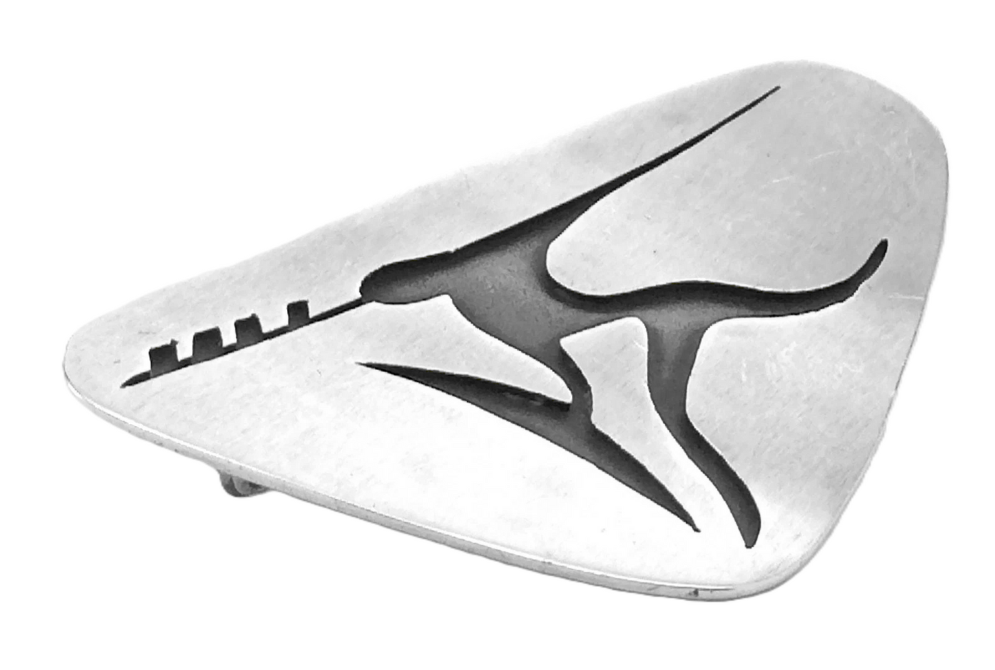 Modernist Mexican Sterling Silver APL Taxco Mexico Ladies Brooch Pinback G779