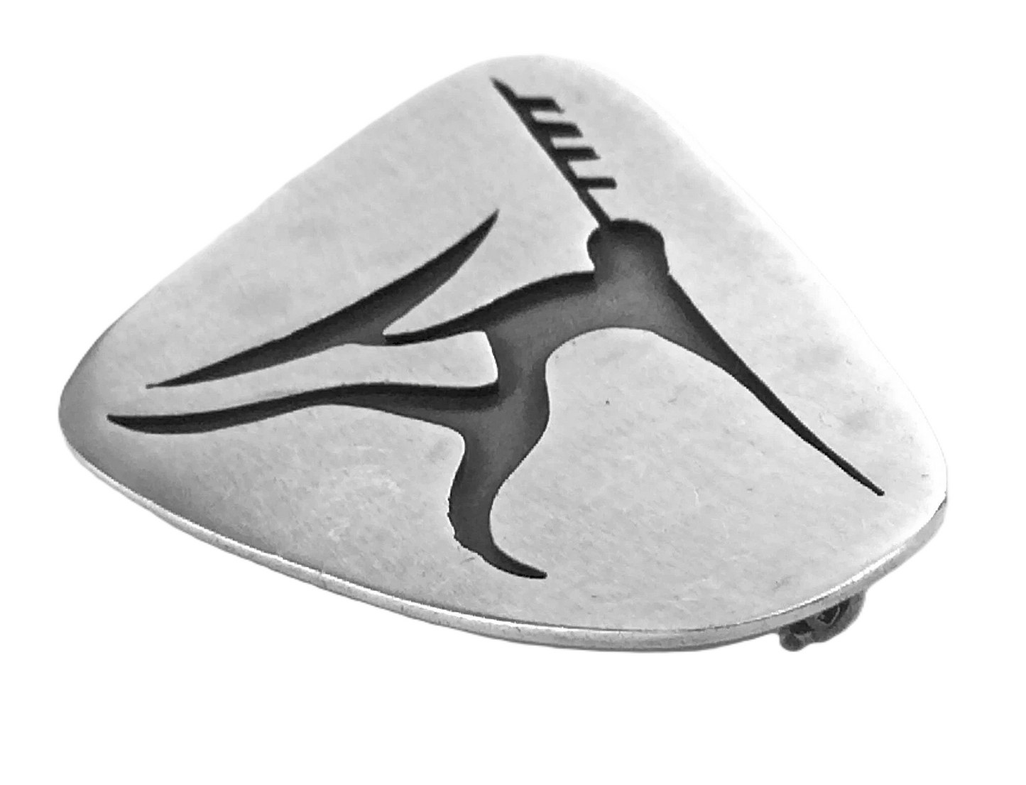 Modernist Mexican Sterling Silver APL Taxco Mexico Ladies Brooch Pinback G779