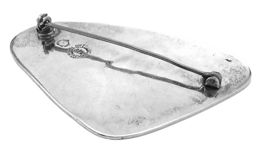 Modernist Mexican Sterling Silver APL Taxco Mexico Ladies Brooch Pinback G779