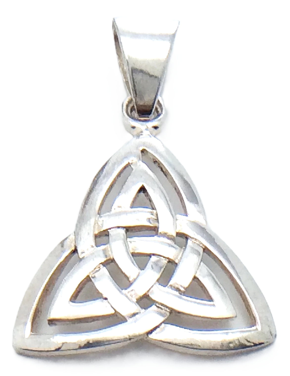 Celtic Trinity Knot Sterling Silver Not Marked Necklace Pendant Charm 2.1 Grams G866