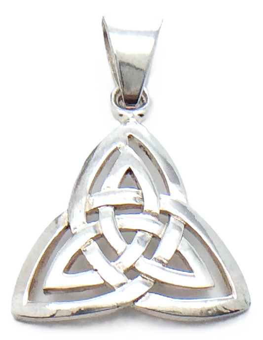 Celtic Trinity Knot Sterling Silver Not Marked Necklace Pendant Charm 2.1 Grams G866