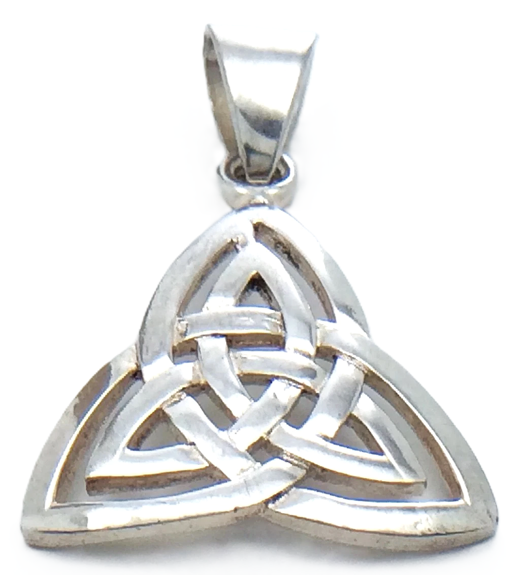 Celtic Trinity Knot Sterling Silver Not Marked Necklace Pendant Charm 2.1 Grams G866