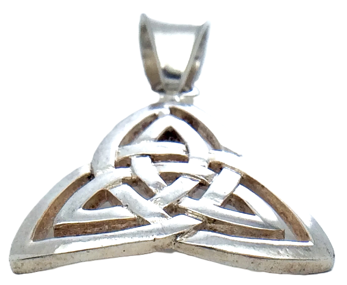 Celtic Trinity Knot Sterling Silver Not Marked Necklace Pendant Charm 2.1 Grams G866