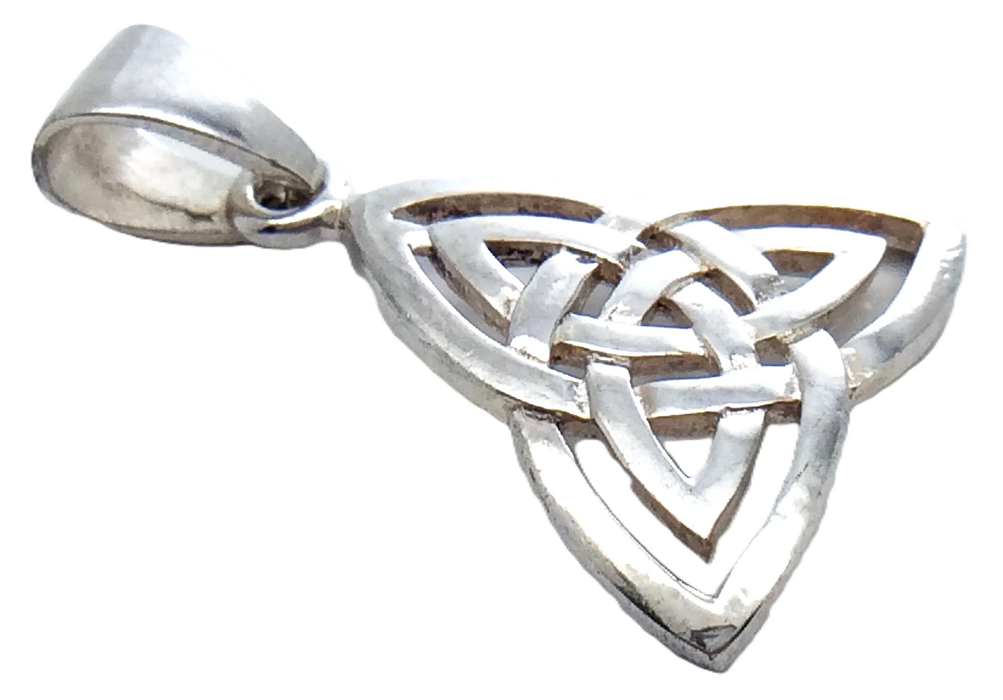 Celtic Trinity Knot Sterling Silver Not Marked Necklace Pendant Charm 2.1 Grams G866