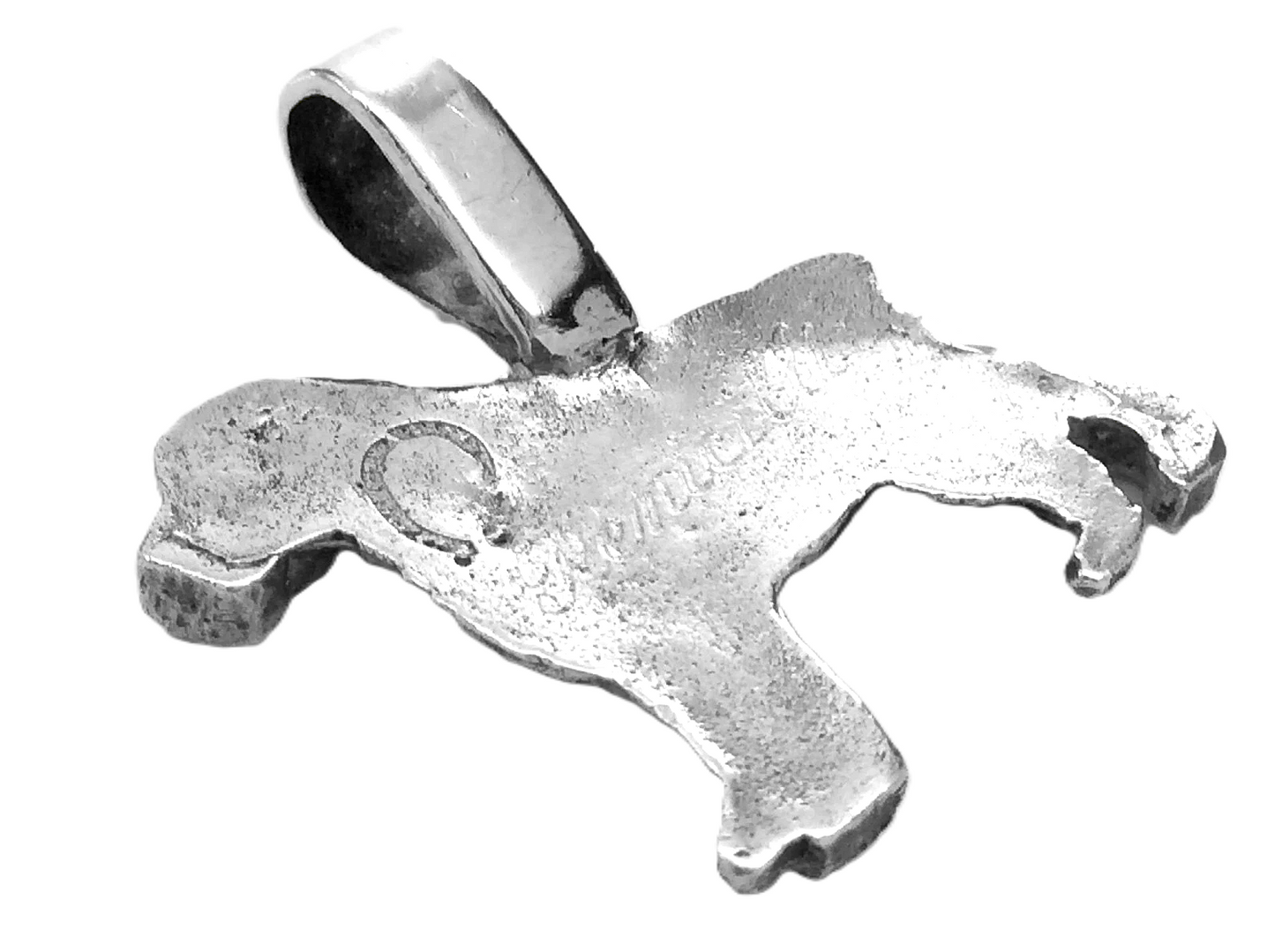 Jack Russell Engraved Sterling Silver Womens Ladies Necklace Pendant 5.3g 1 in G879