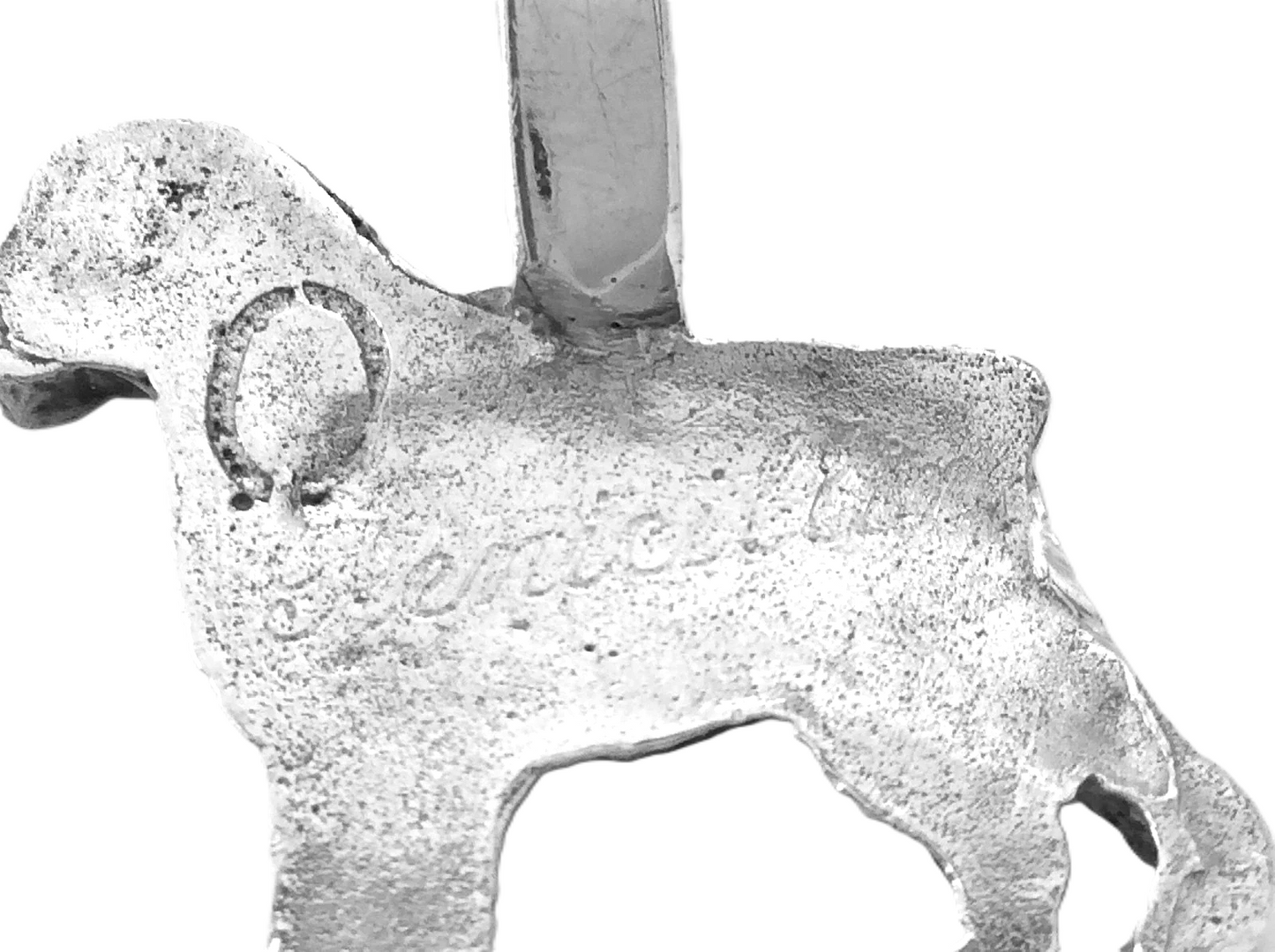 Jack Russell Engraved Sterling Silver Womens Ladies Necklace Pendant 5.3g 1 in G879