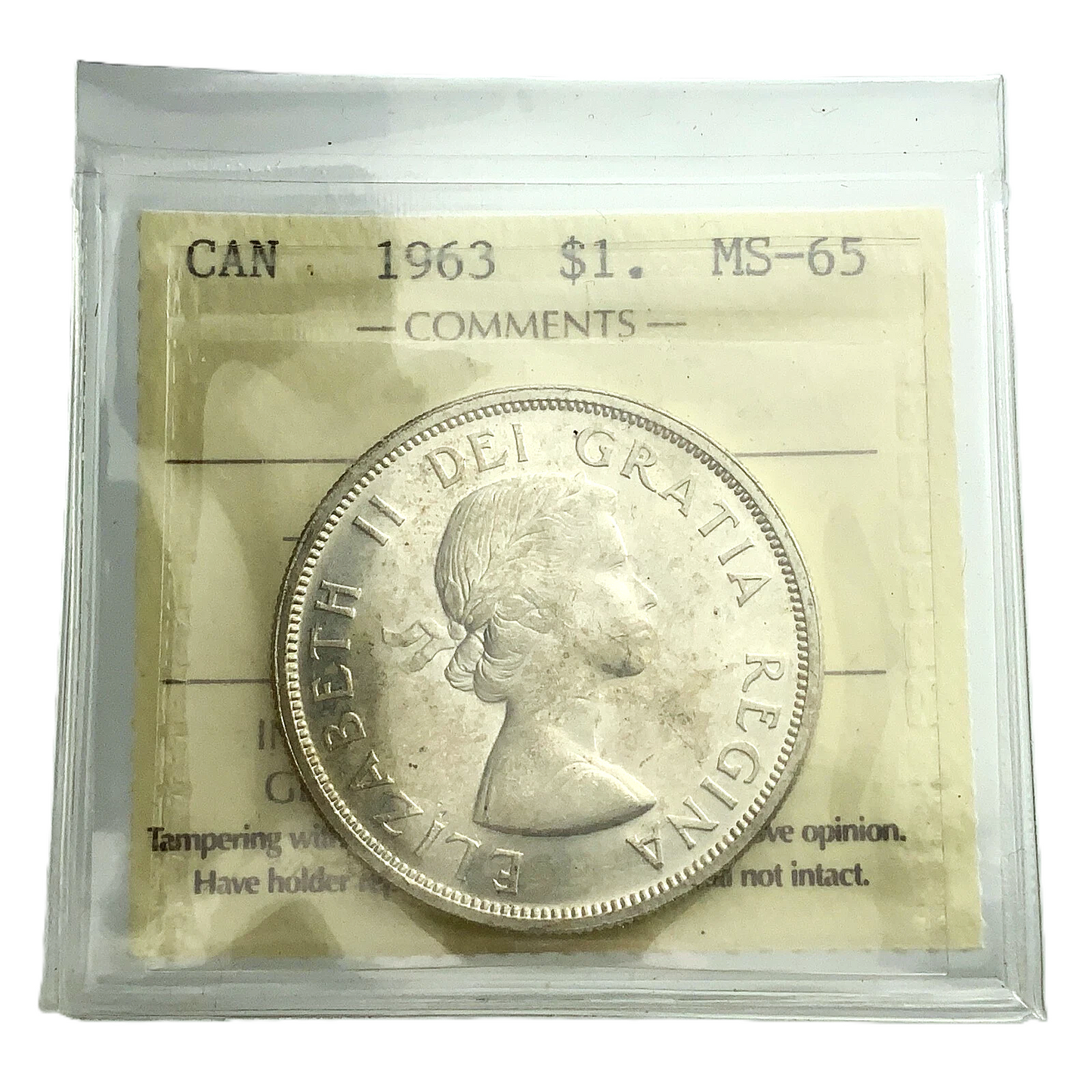 .600 ozt 1963 Voyageur MS-65 $1