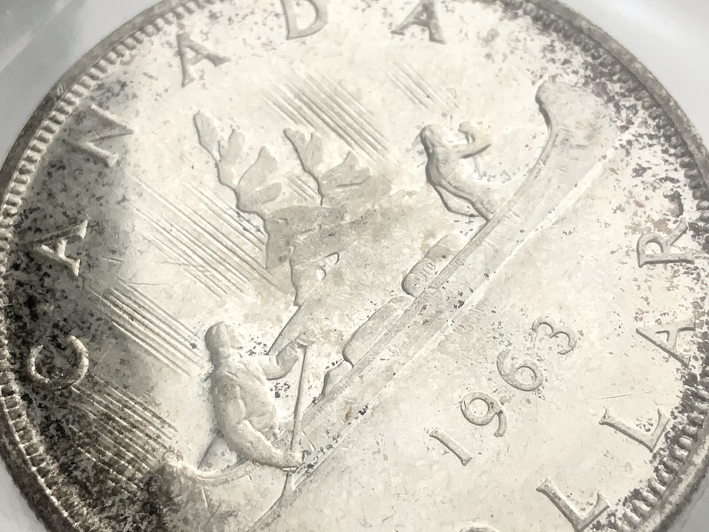 .600 ozt 1963 Canada KM# 54 MS-64 Silver $1