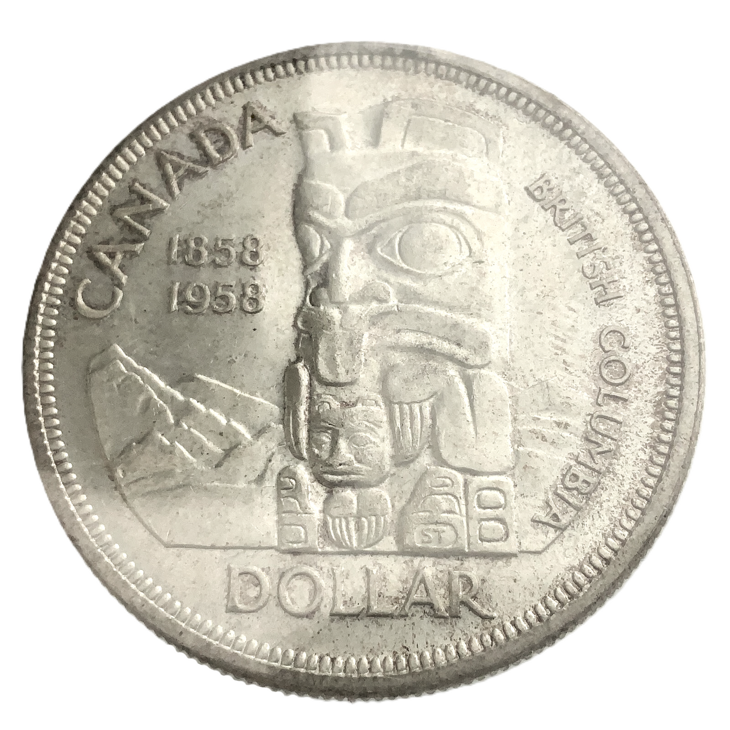 .600 ozt 1958 British Columbia MS-65 $1