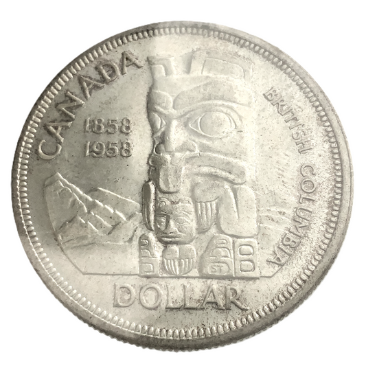 .600 ozt 1958 British Columbia MS-65 $1