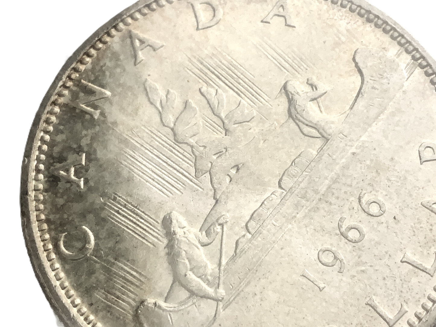 .600 ozt 1966 Voyageur Large Beads MS-65 $1