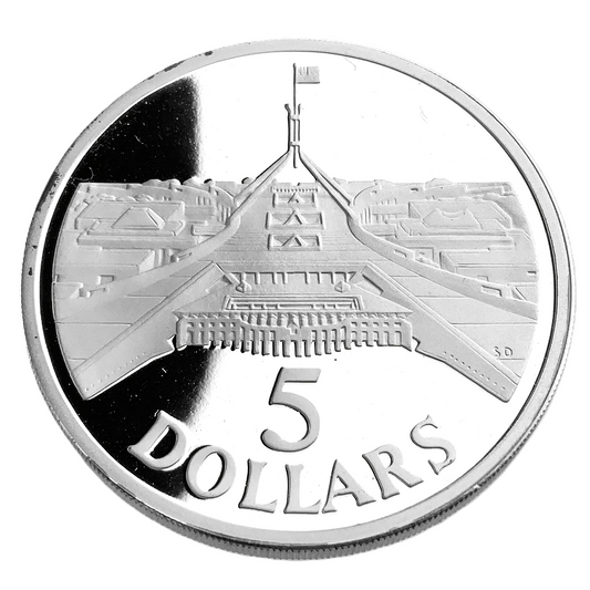 1.07 ozt 1988 Australia Parliament House $5