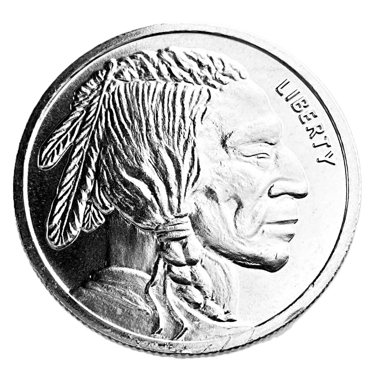 1 ozt Monarch Indian Buffalo 999 Silver