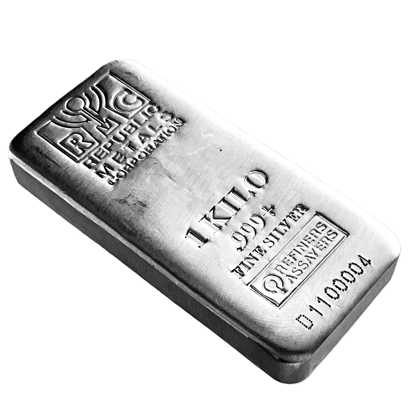 32.15 ozt 1 kg Republic Metals 999 Silver Bar