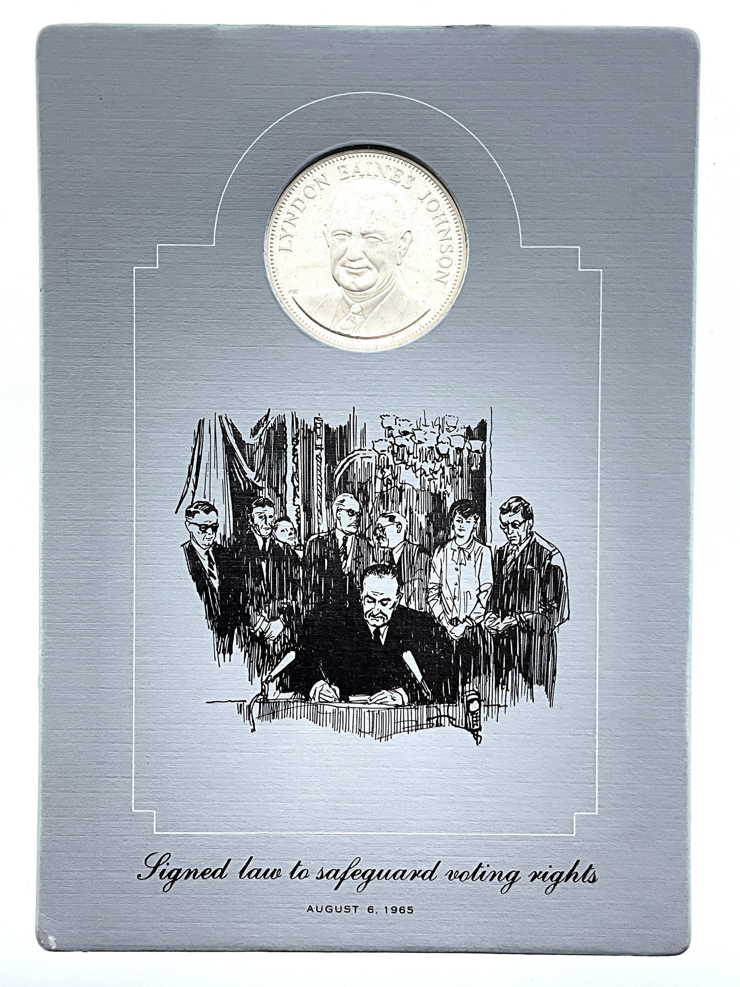 .985 ozt Lyndon Baines Johnson Silver Round