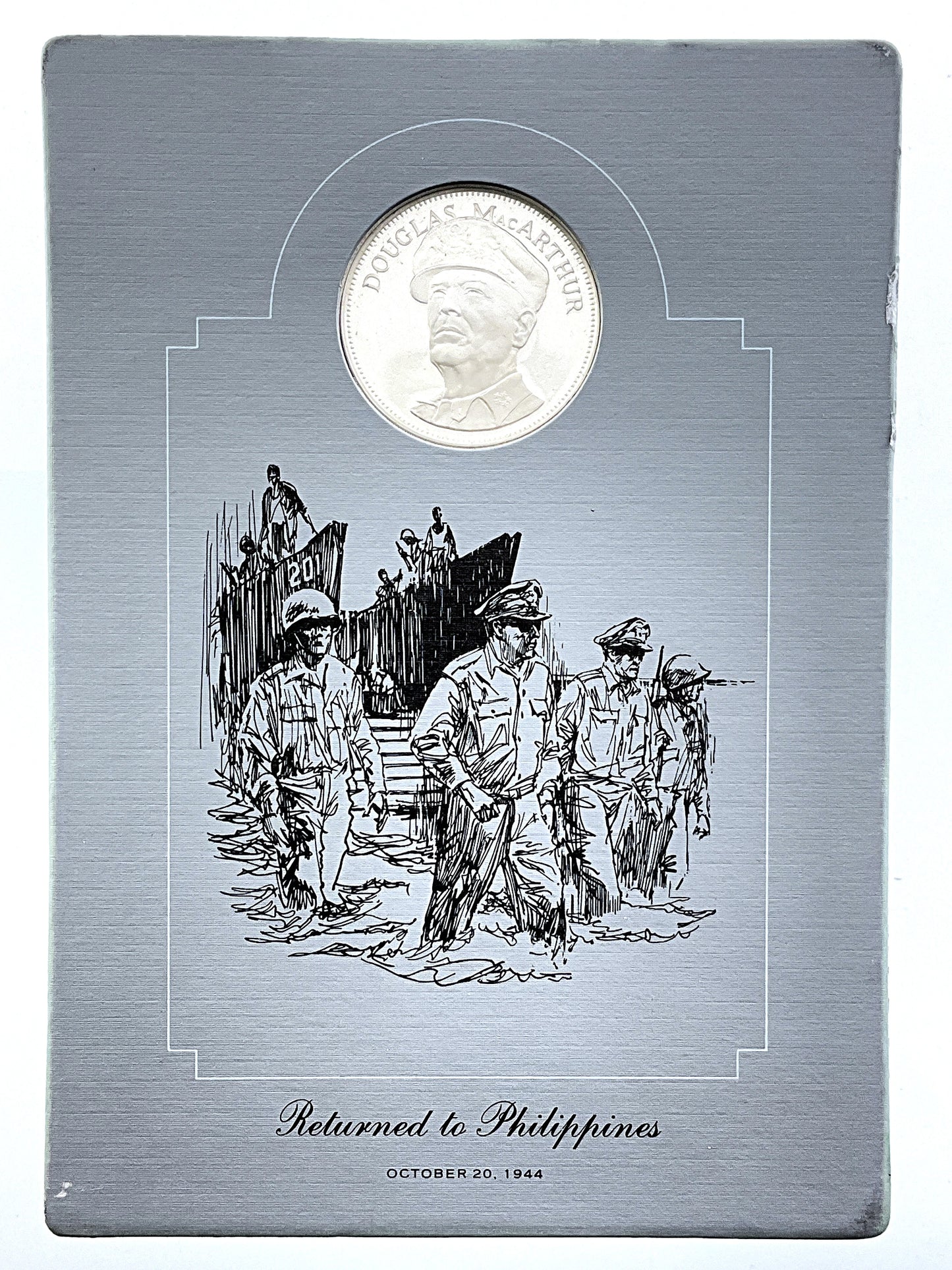 .985 ozt Douglas MacArthur Silver Round