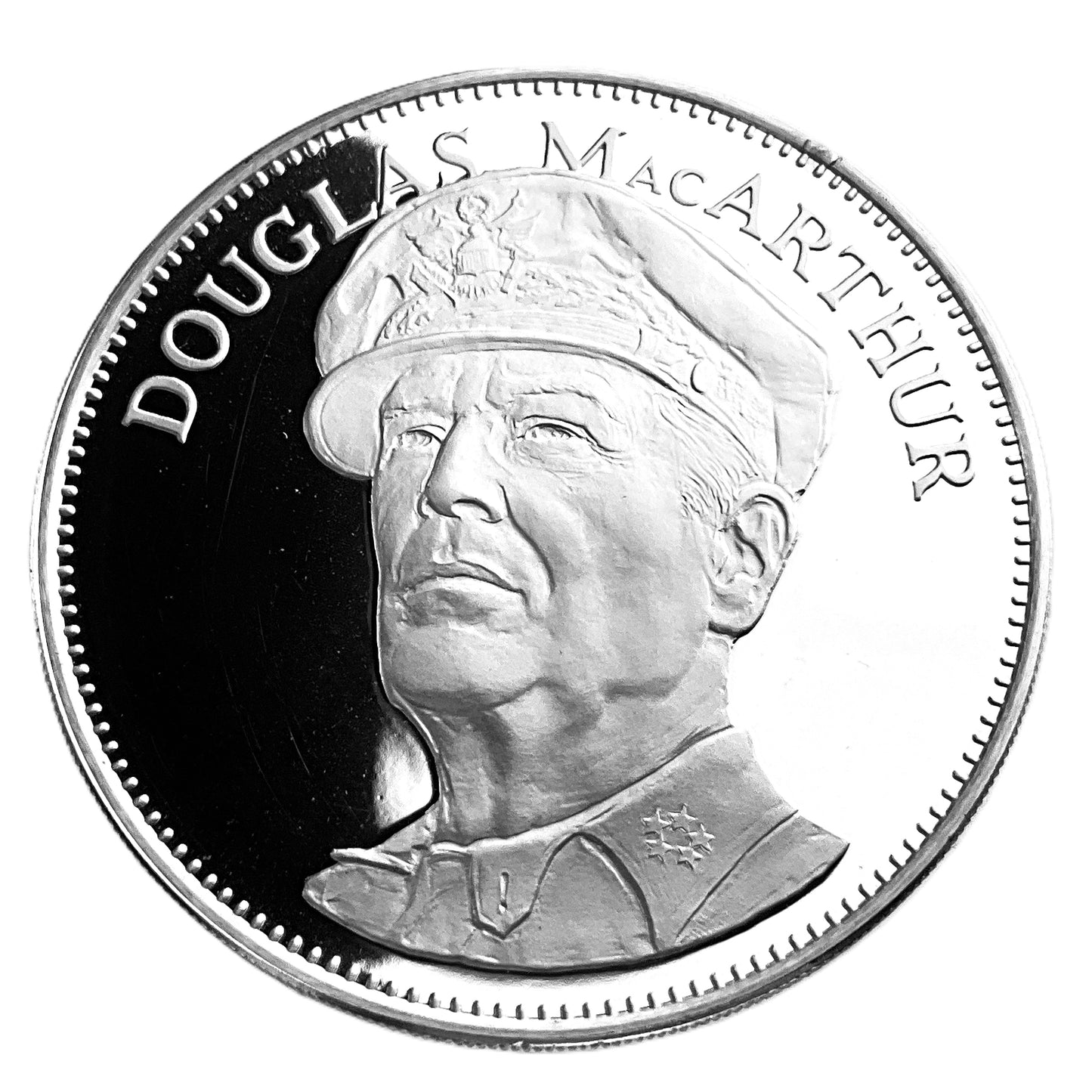 .985 ozt Douglas MacArthur Silver Round