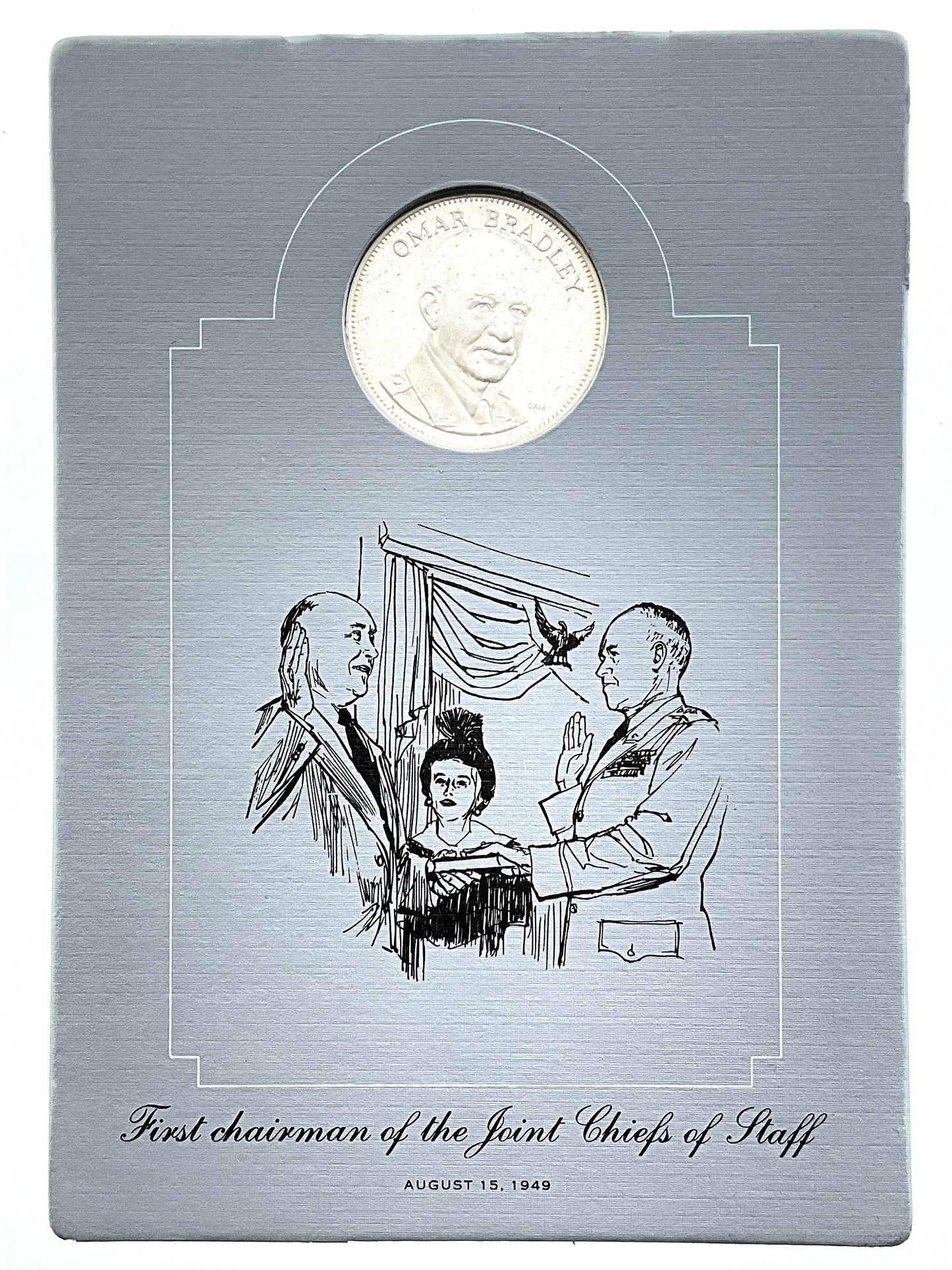.985 ozt Omar Bradley Silver Round
