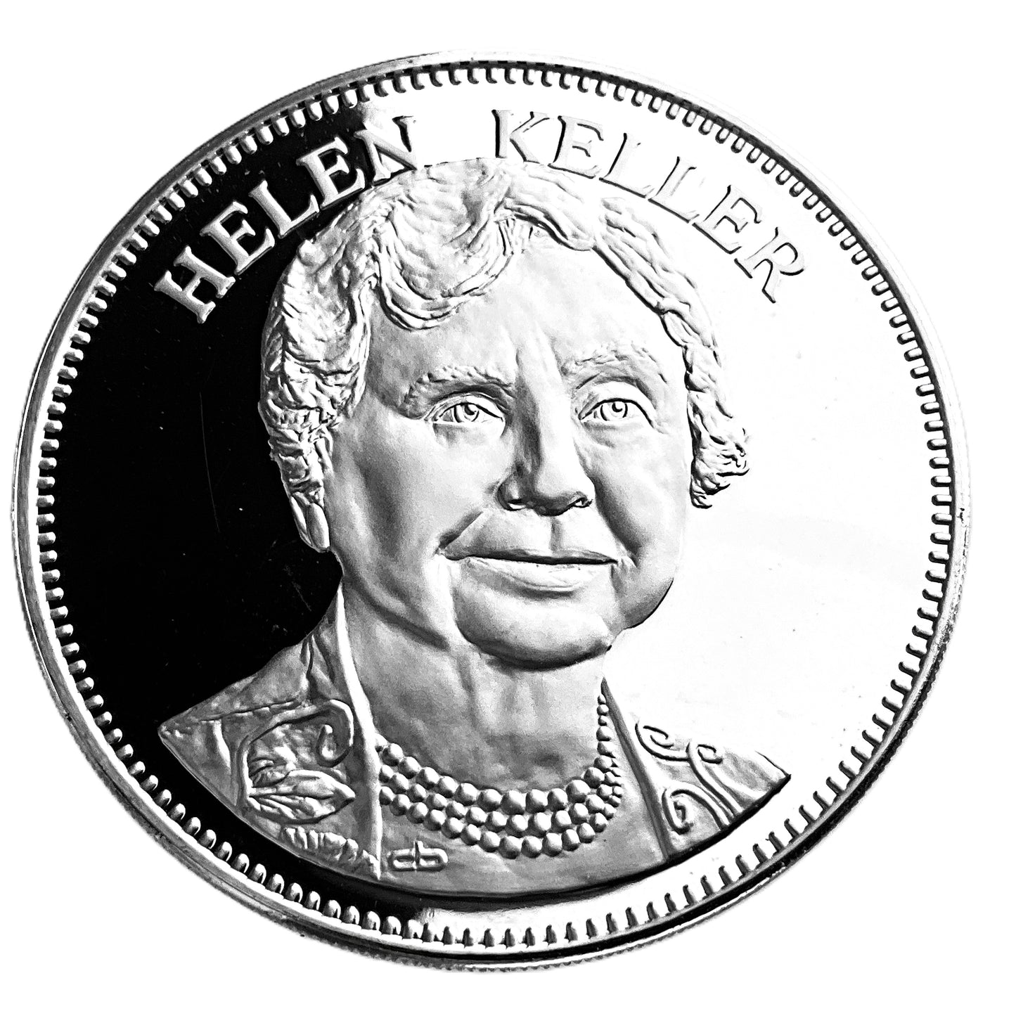 .985 ozt Helen Keller Silver Round