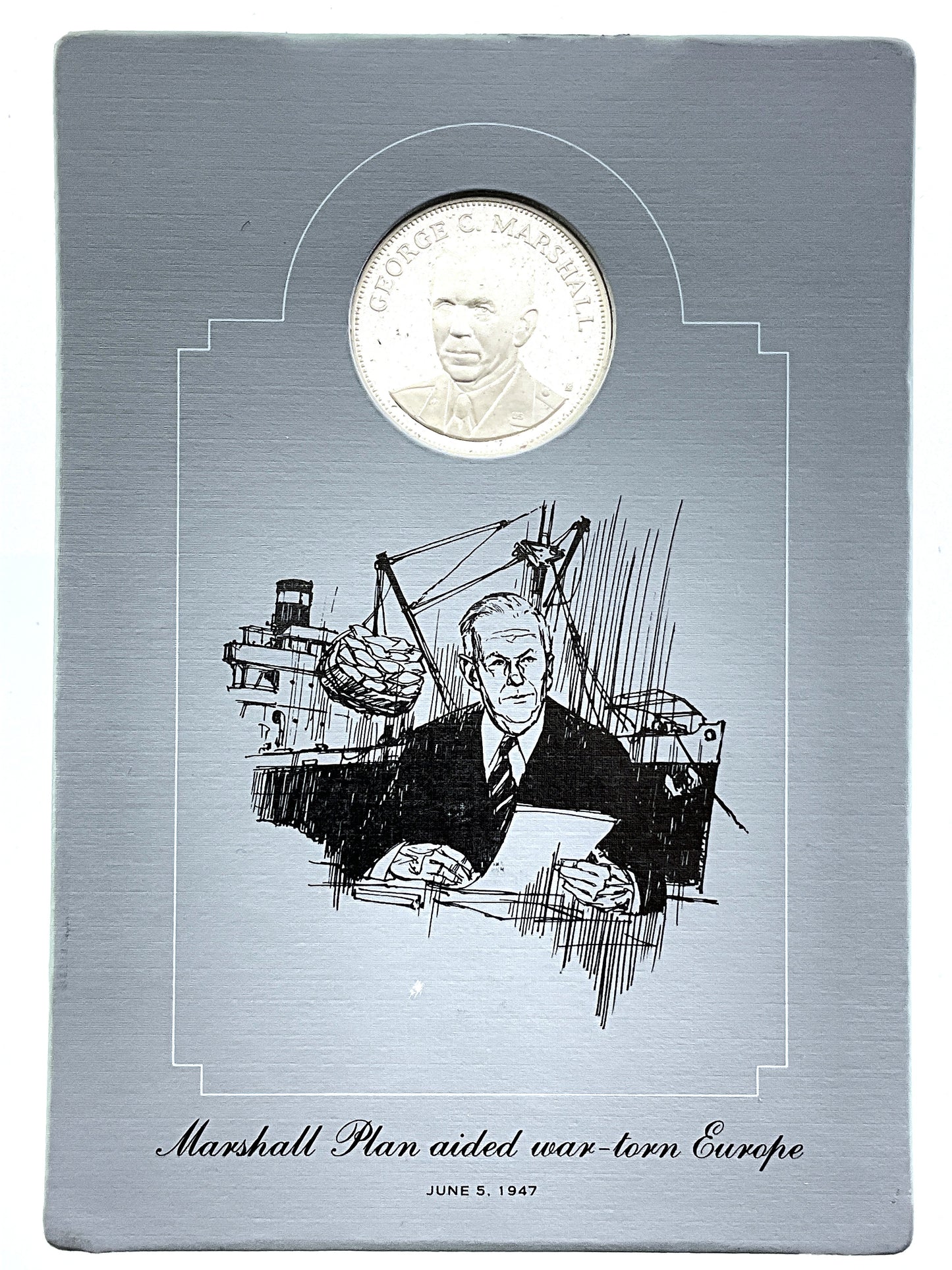 .985 ozt George C. Marshall Silver Round