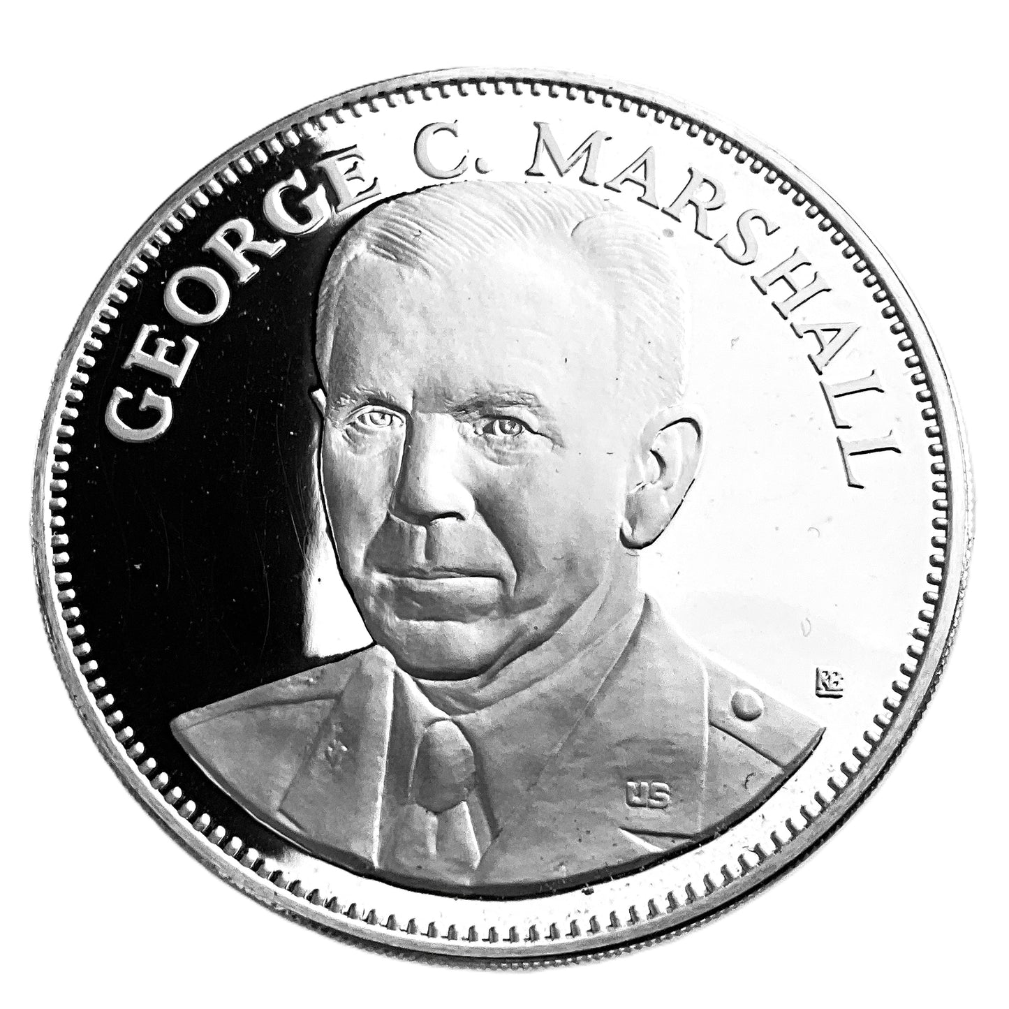 .985 ozt George C. Marshall Silver Round