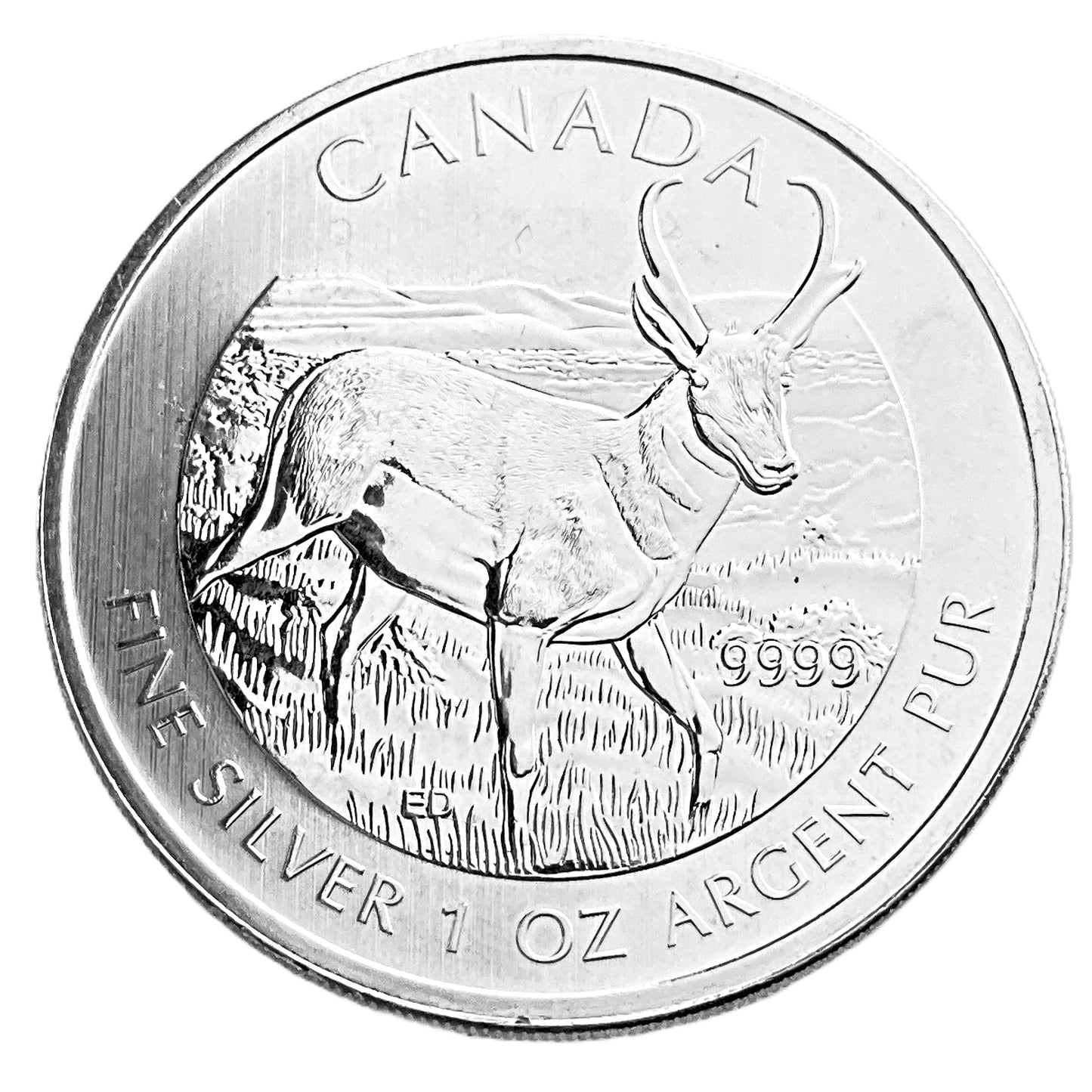 1 ozt Pronghorn Antelope 9999 Silver $5