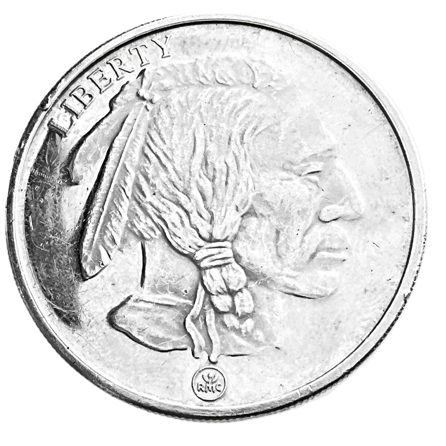 1 ozt Liberty Indian Buffalo 999 Silver Round