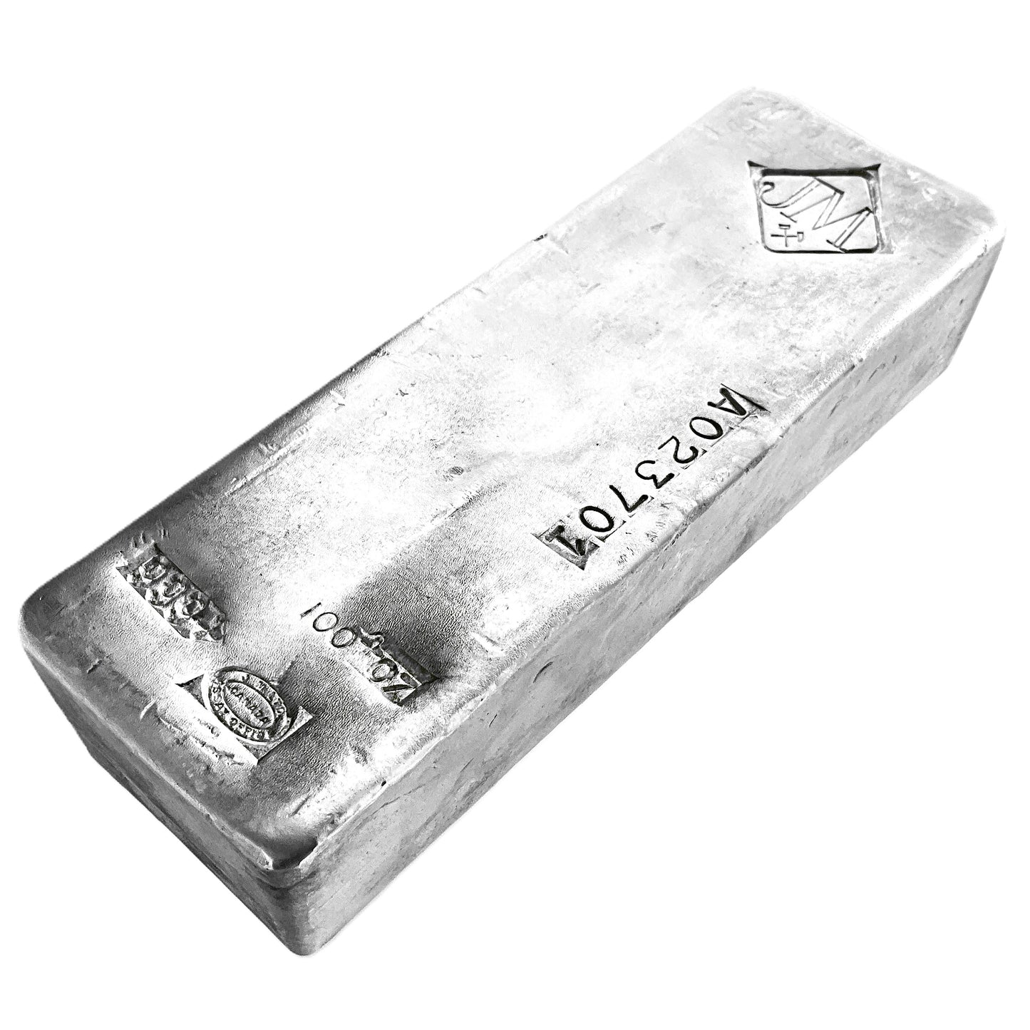 100 ozt Hand Poured Johnson Matthey Bar